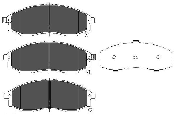 KAVO PARTS Jarrupala, levyjarru KBP-6518